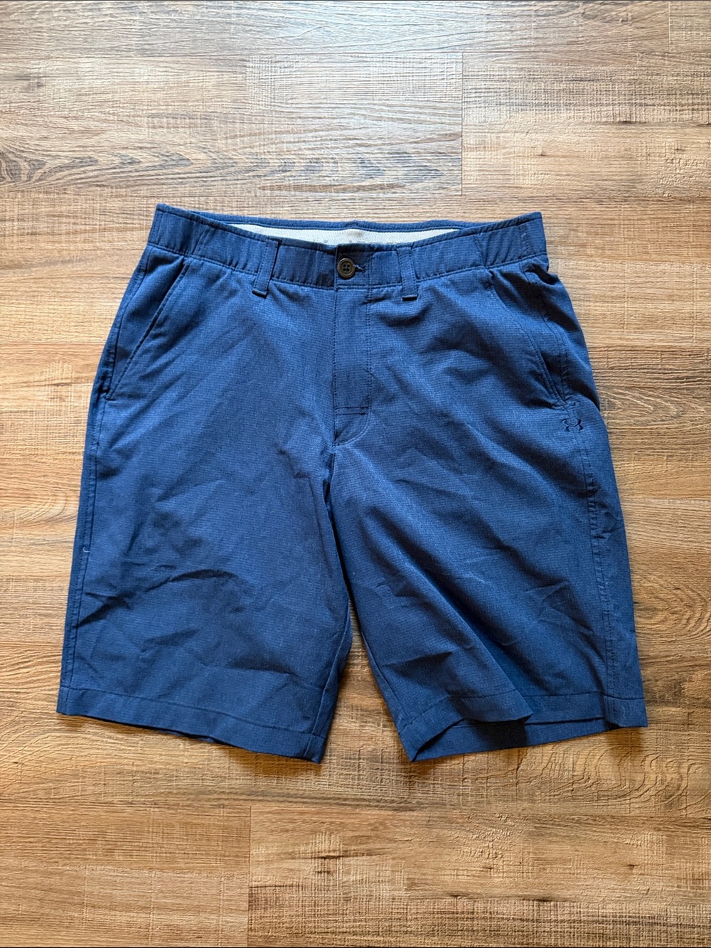 Under Armour Men's Navy Performance Flat-Front Shorts
